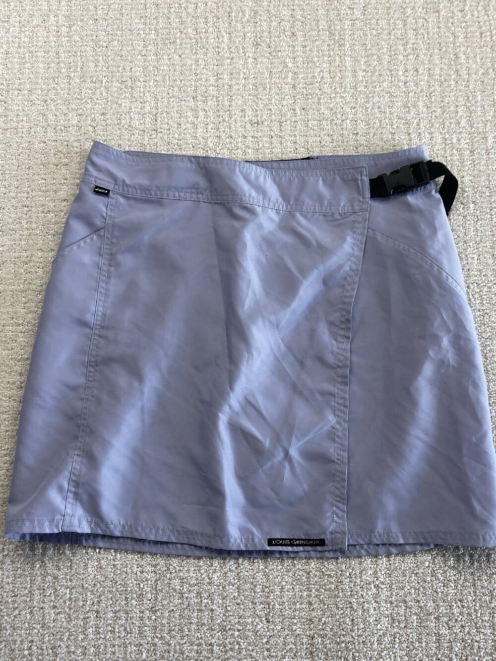 Vintage Louis Garneau Cycling Tech Skirt Lila Purple Women Sz M Biking Gorpcore